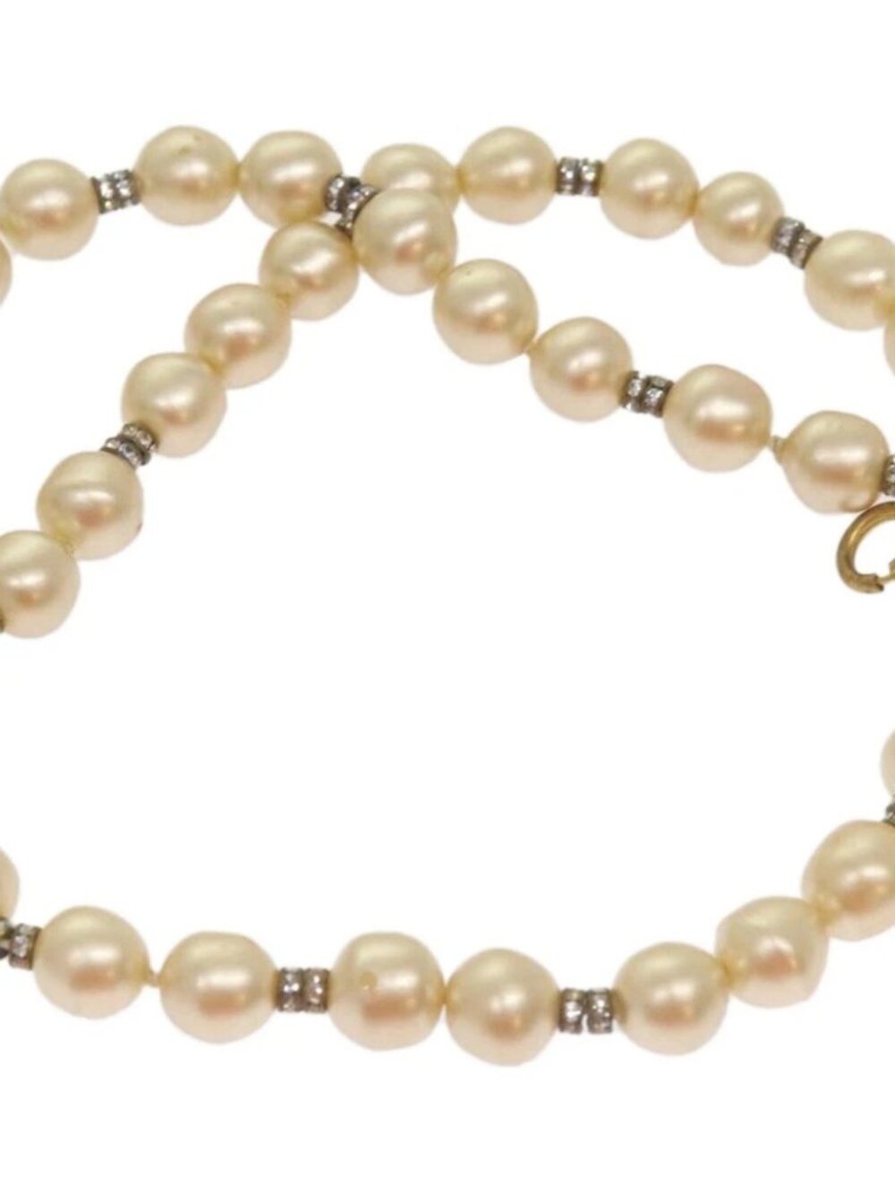 CHANEL Pearl Bracelet metal White CC - Picture 3 of 8